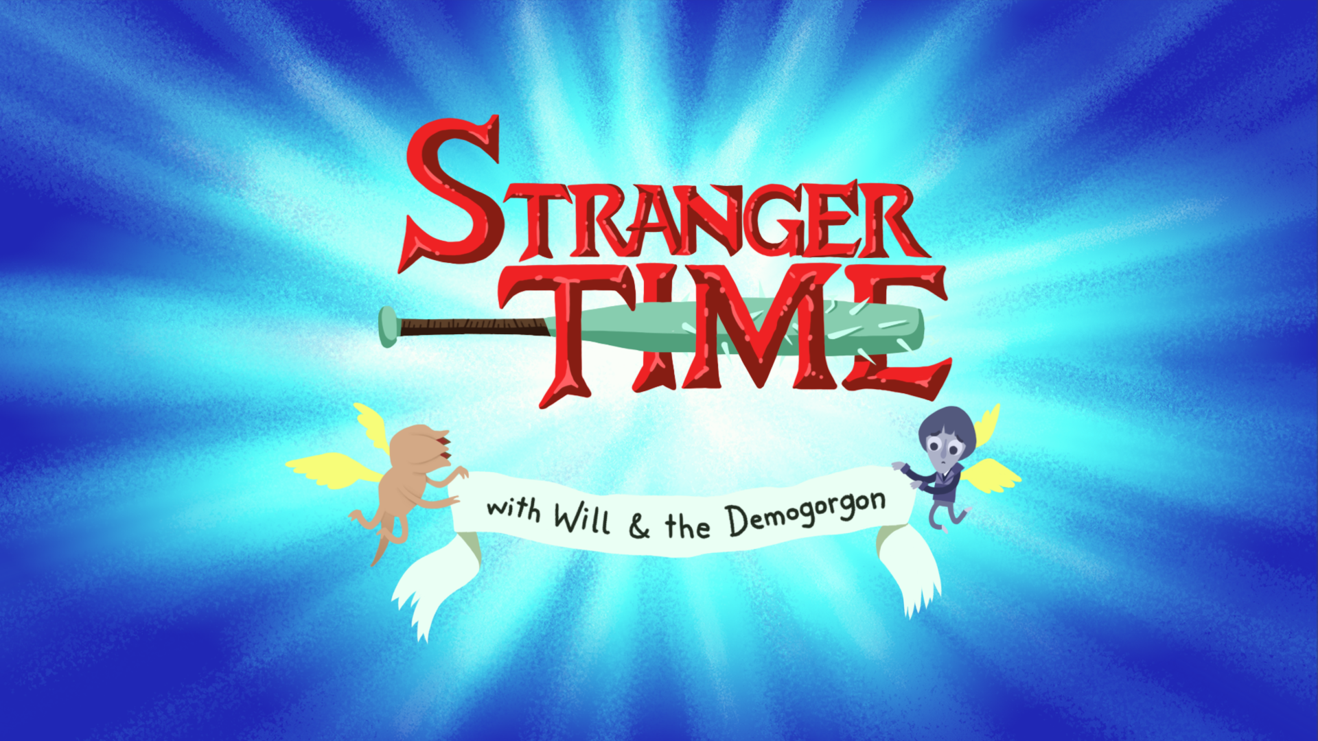 Stranger Things Adventure Time title mashup